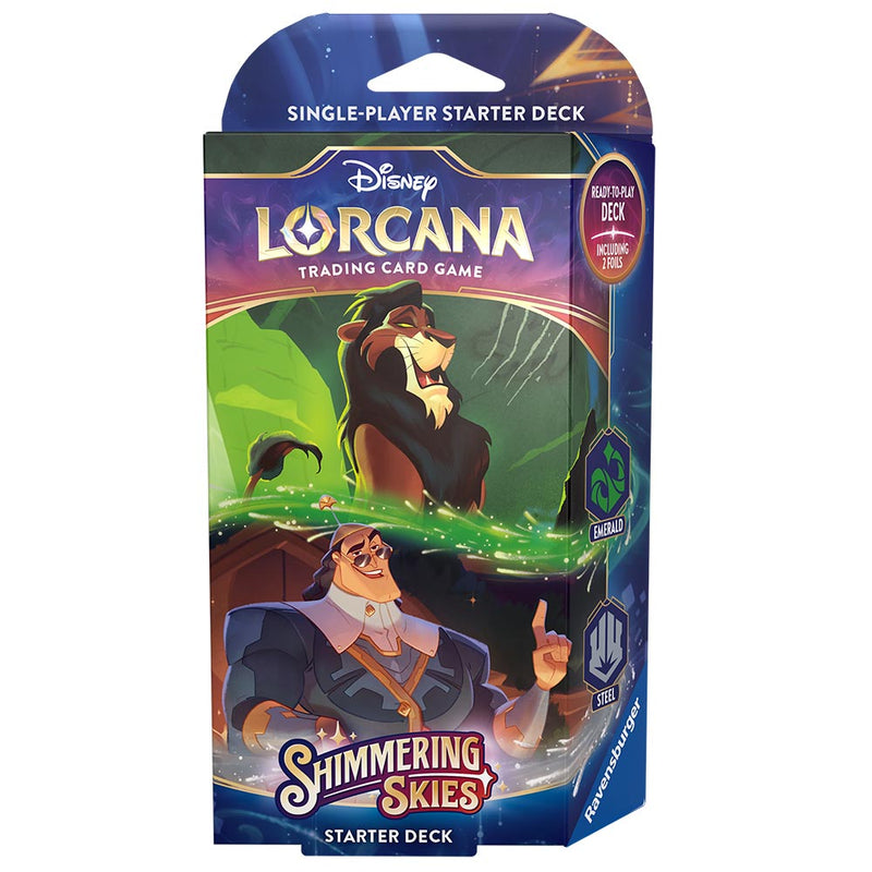 Disney Lorcana: Shimmering Skies Starter Deck Emerald & Steel