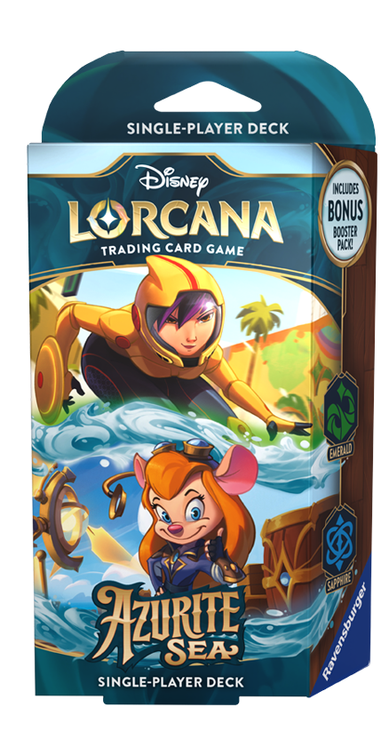 Disney Lorcana: Azurite Sea Starter Deck Emerald & Sapphire